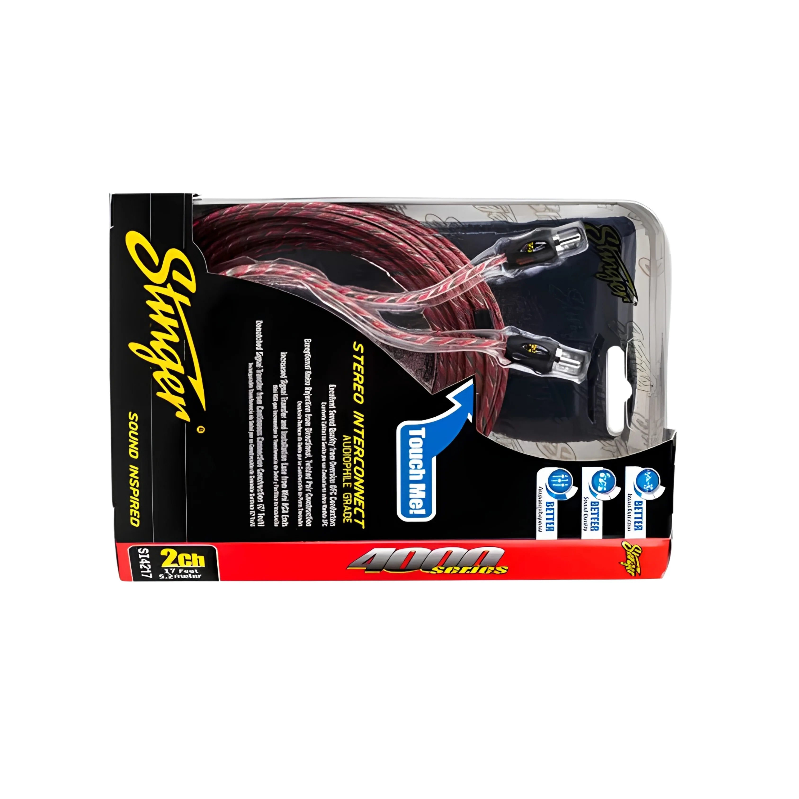 Stinger SI4217 5m 4000 Series 2 Channel RCA Interconnects