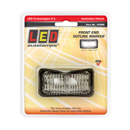LED Autolamps 42WM White Marker Lamp