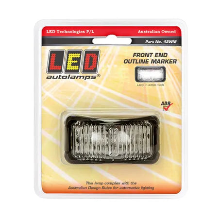 LED Autolamps 42WM White Marker Lamp