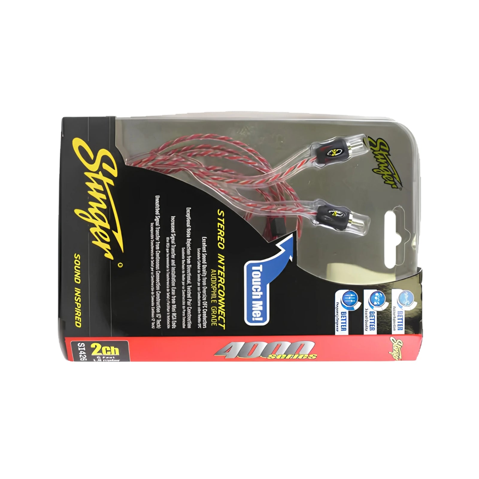 Stinger SI426 1.8m 4000 Series 2 Channel RCA Interconnects