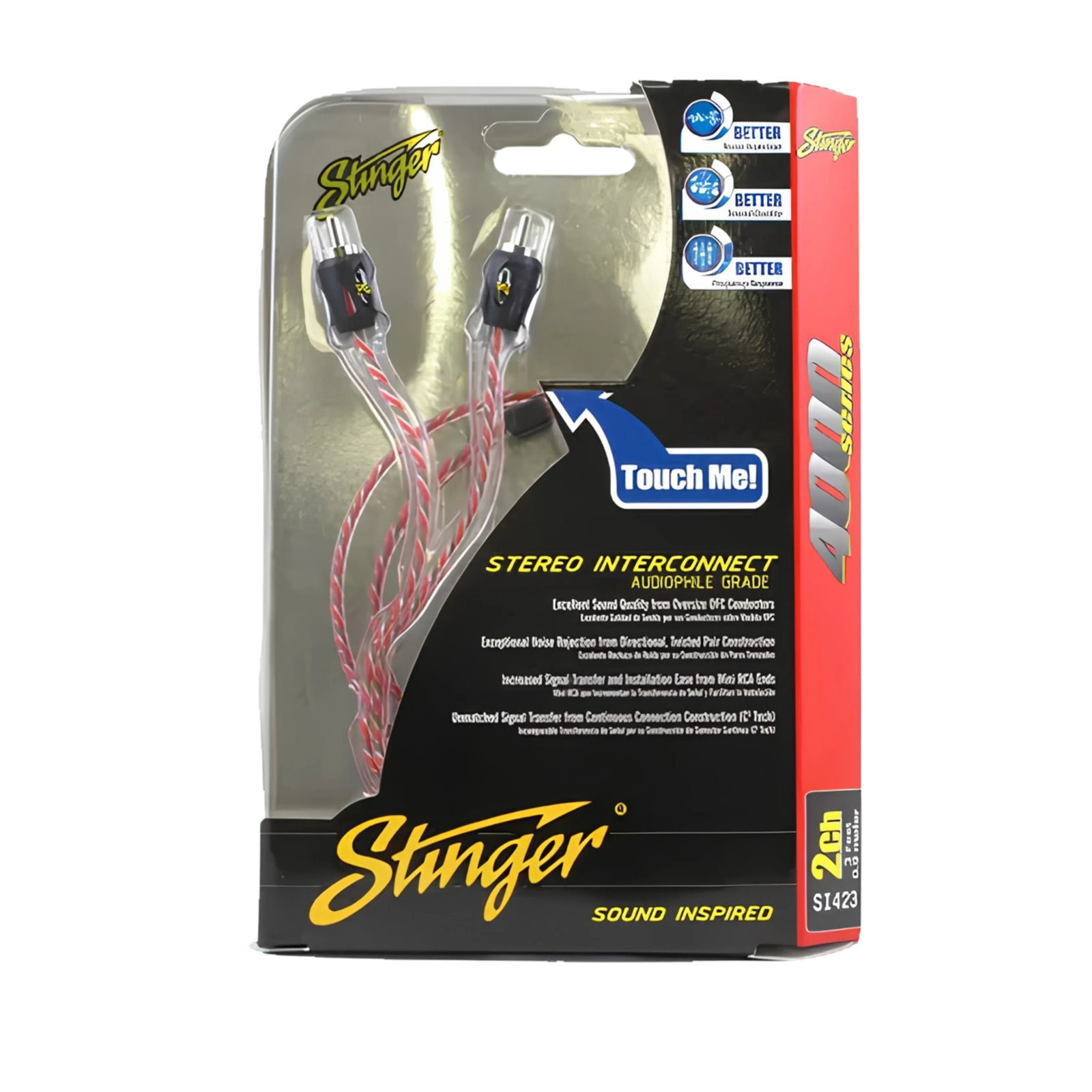 Stinger SI423 .90m 4000 Series 2 Channel RCA Interconnects