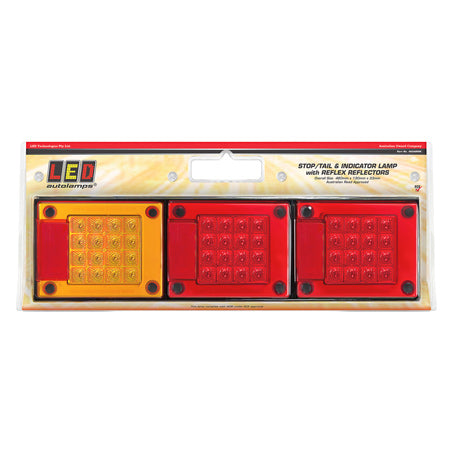 LED Autolamps 460ARRM 12/24V Stop/Tail/Indicator 460x130x33m Blister Pack