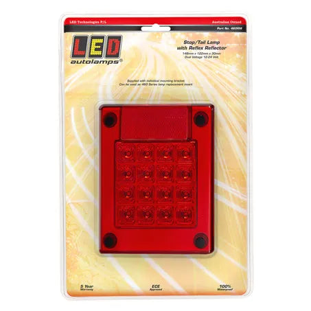 LED Autolamps 460RM Rear Stop Lamp 148Mm X 122Mm X 30Mm