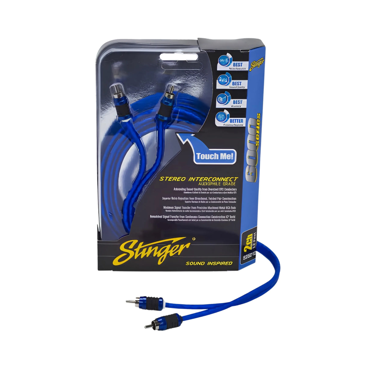 Stinger SI6217 6000 Series 2 Channel 17ft RCA Lead