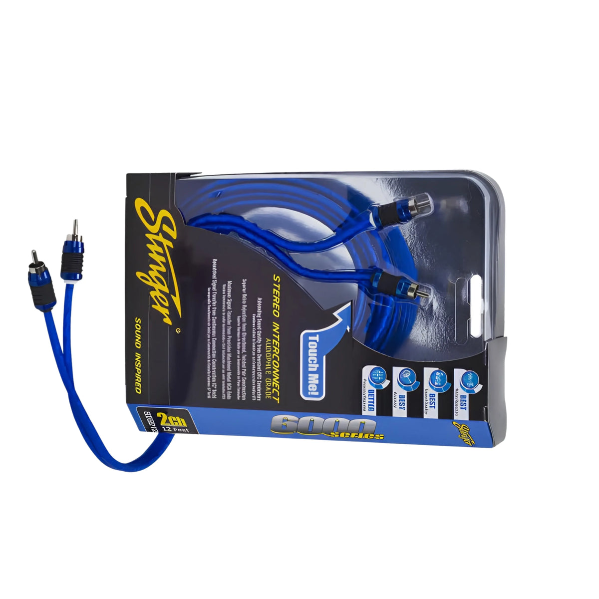 Stinger SI6217 6000 Series 2 Channel 17ft RCA Lead