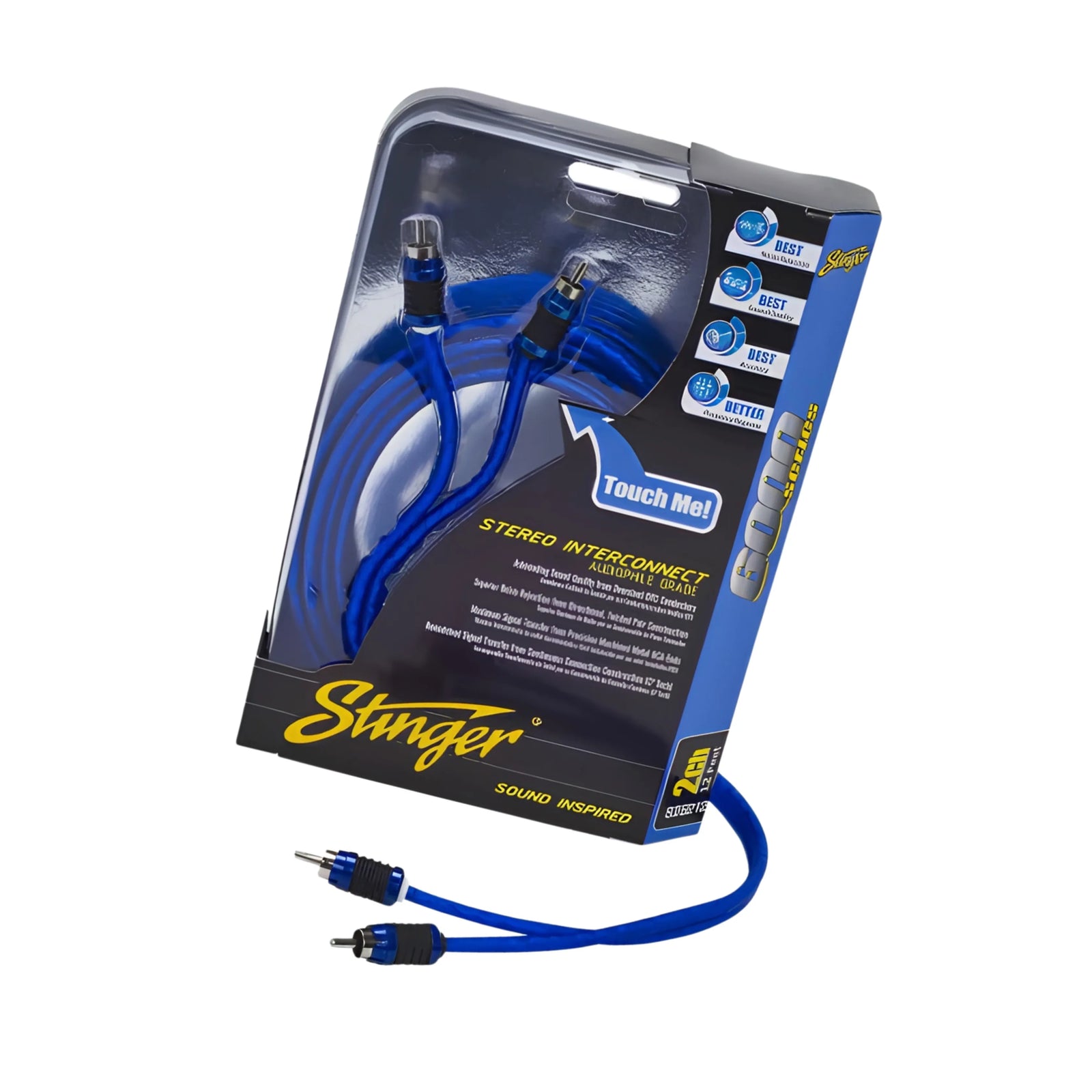 Stinger SI6217 6000 Series 2 Channel 17ft RCA Lead