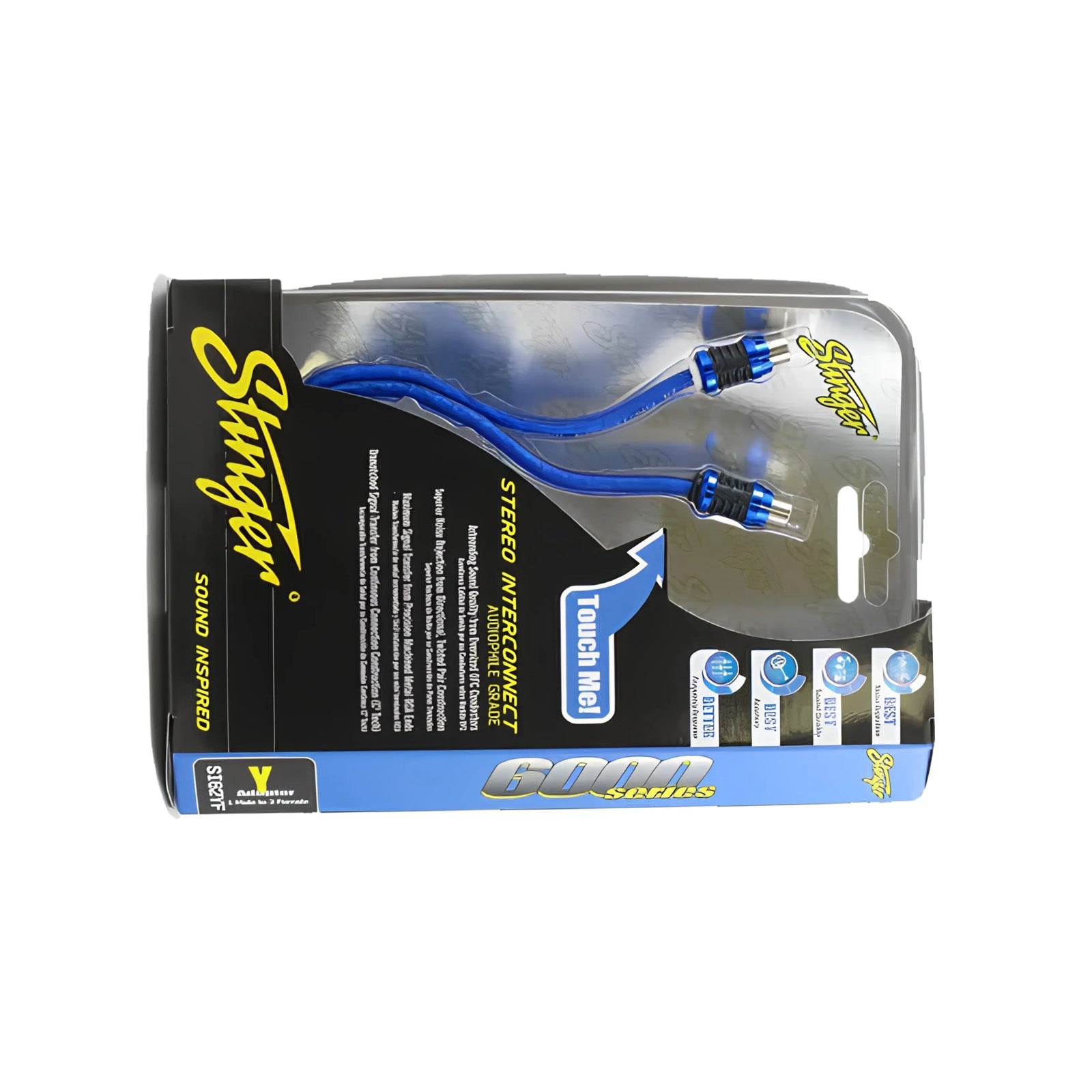 Stinger SI62YF 2-Channel 6000 Series 2-Female To 1-Male RCA Y Splitter