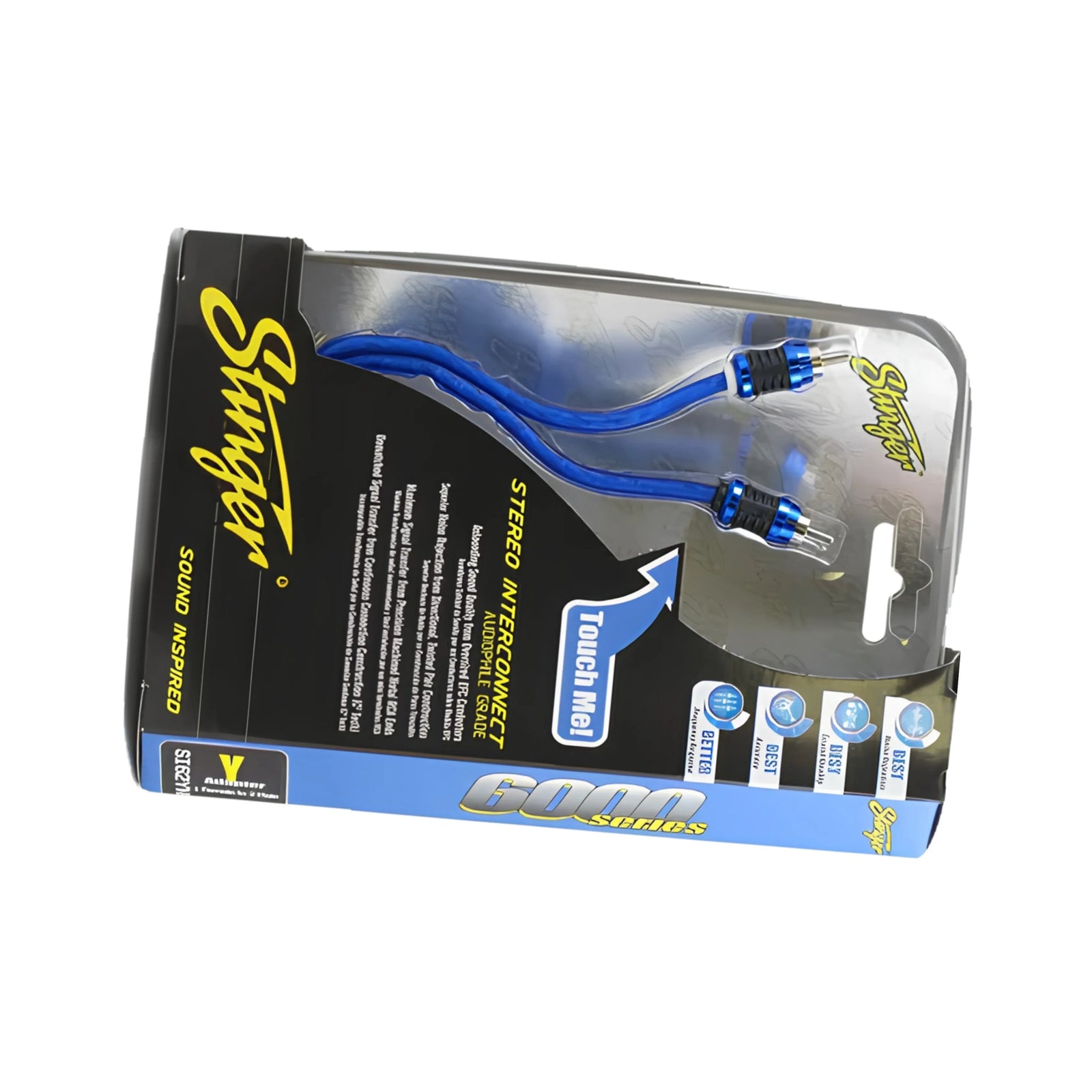 Stinger SI62YM 2-Channel 6000 Series 2-Male To 1-Female RCA Y Splitter