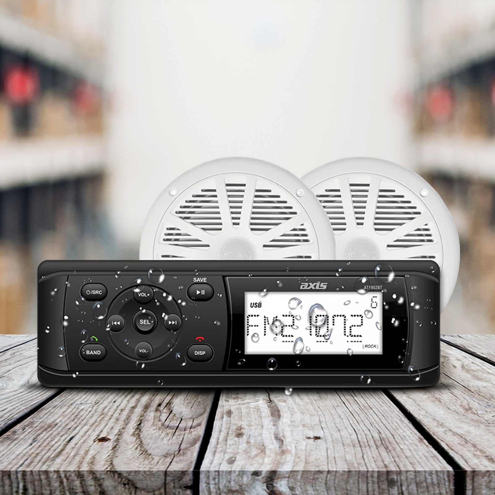 AXIS AT1912KIT - Marine Bluetooth Receiver with 6.5