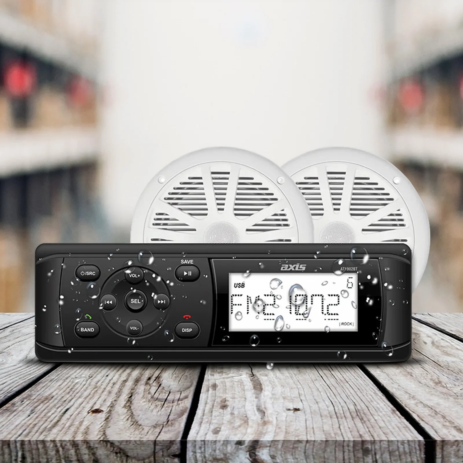 AXIS AT1912KIT - Marine Bluetooth Receiver with 6.5" Speakers Package