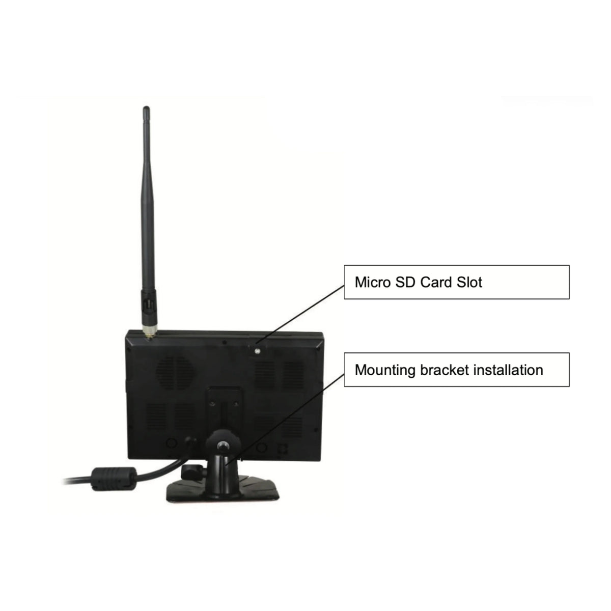 AUTOBACS HDVR74W - 7 Inch High Res DVR Wireless System