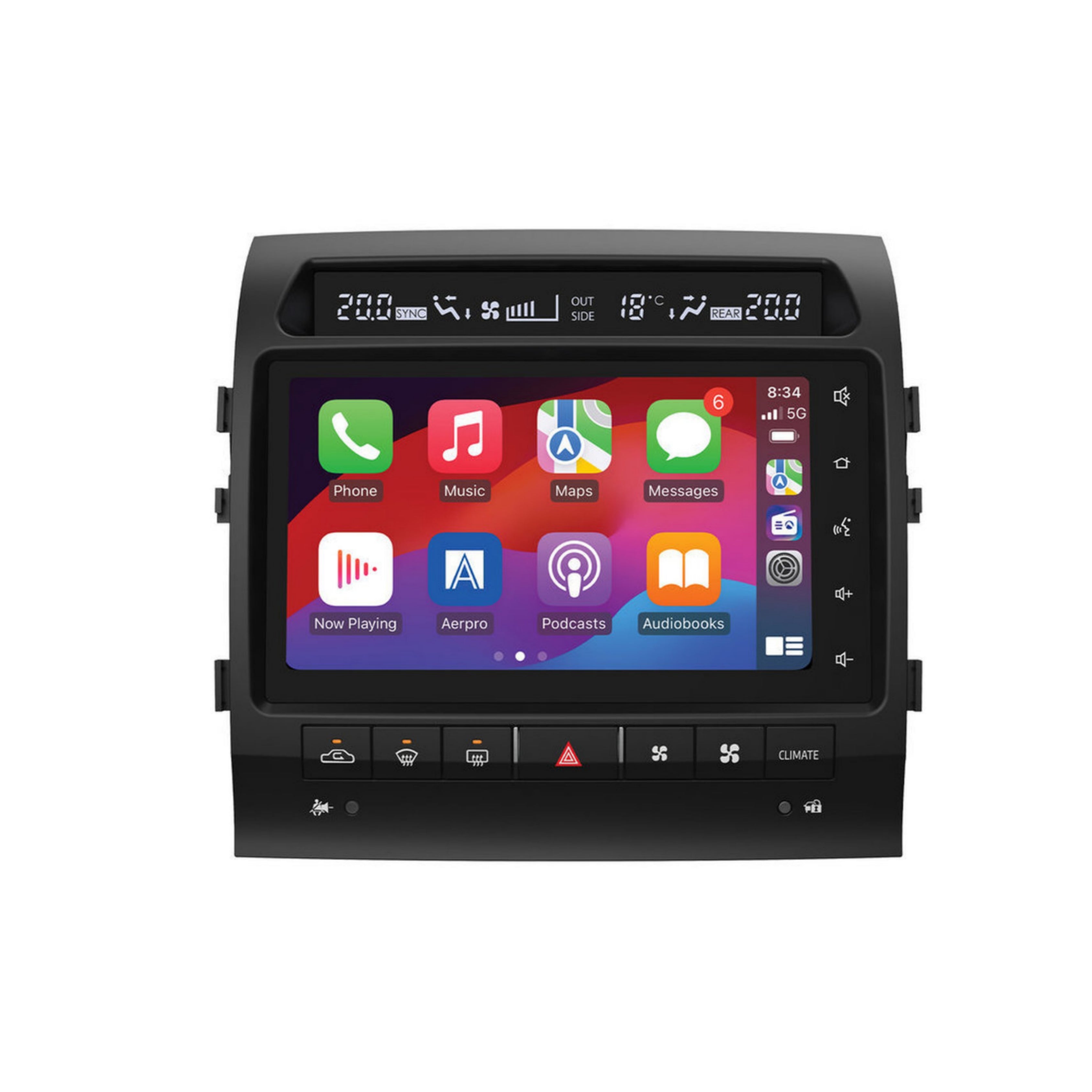 Aerpro AMUTO52 Toyota LandCruiser 200 Series Sahara 2012-2015 9 Inch Advanced Infotainment System