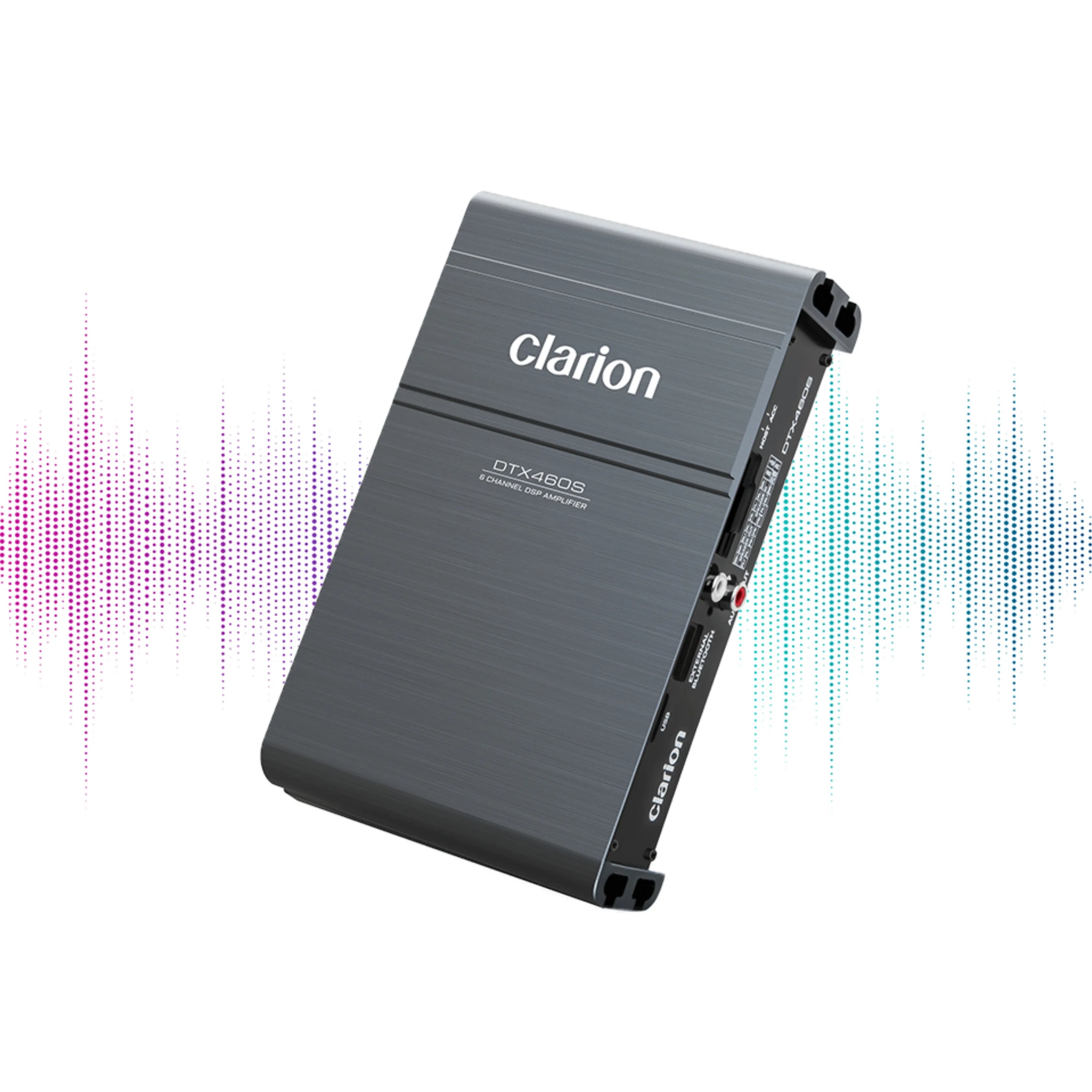 Clarion DTX460S 6-Channel DSP Car Amplifier with 31-Band EQ and High-Resolution Processing