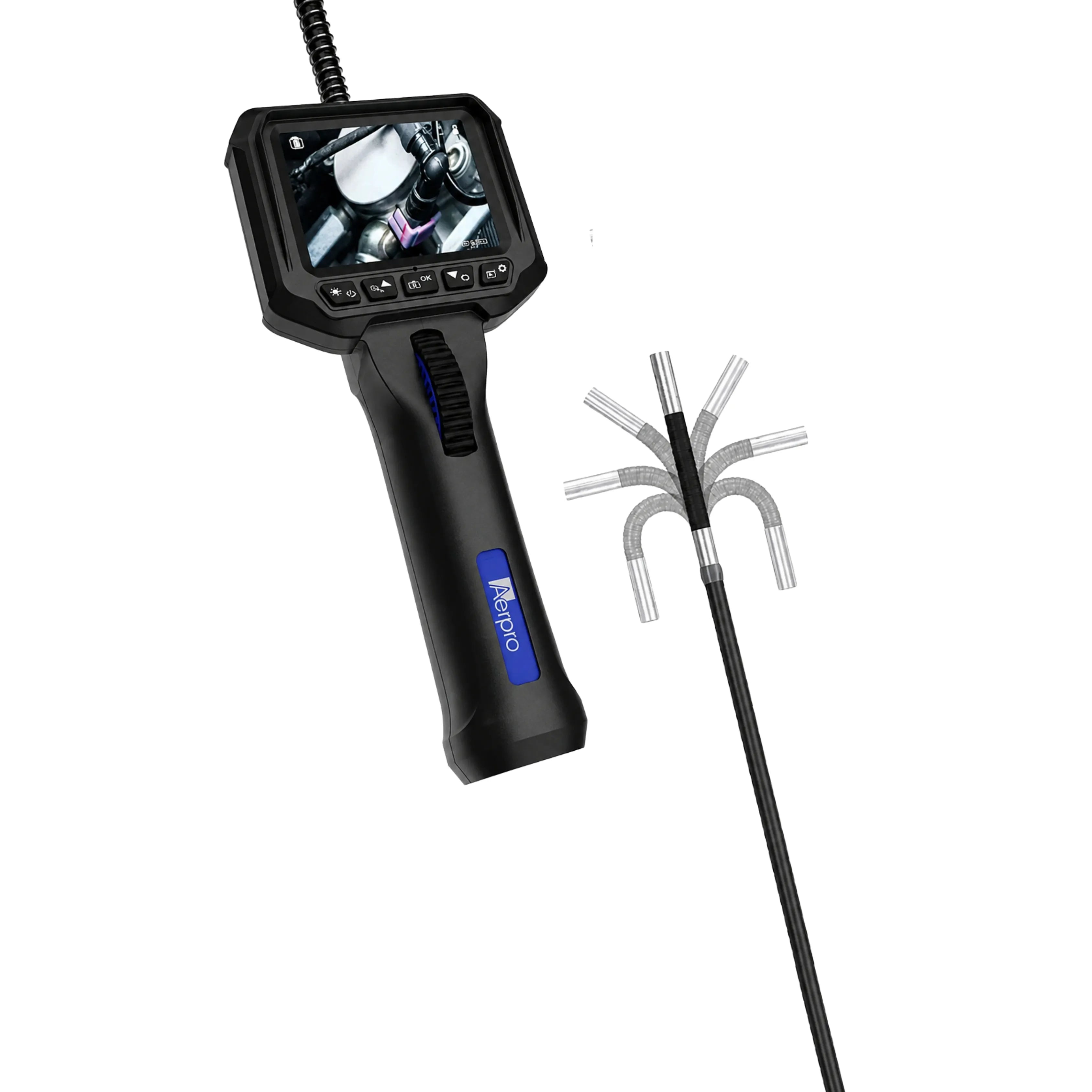 Aerpro G9130HD - 2-Way Articulating Borescope HD 1080p Inspection Camera