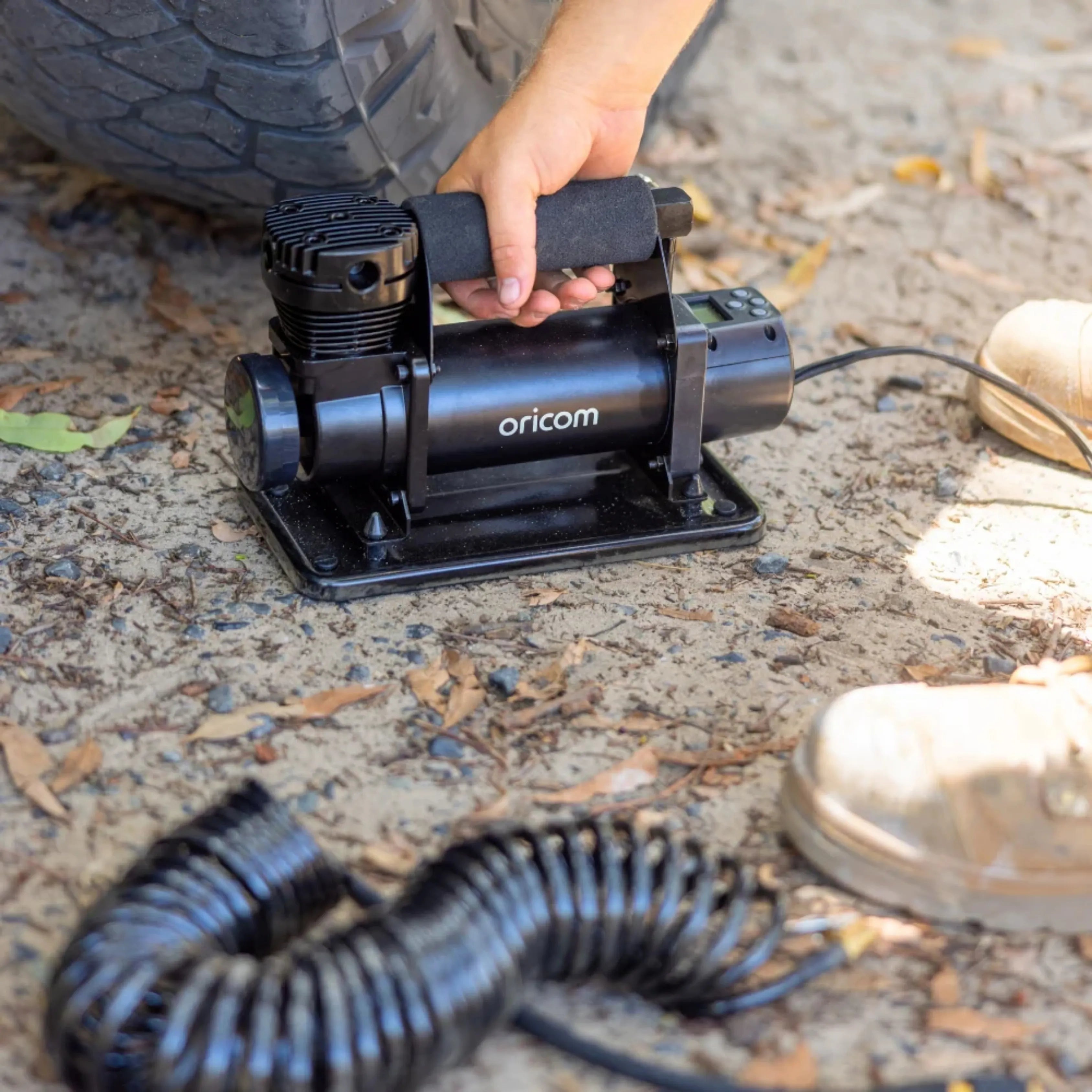 Oricom AIR20 Portable Air Compressor with Backlit Digital Display