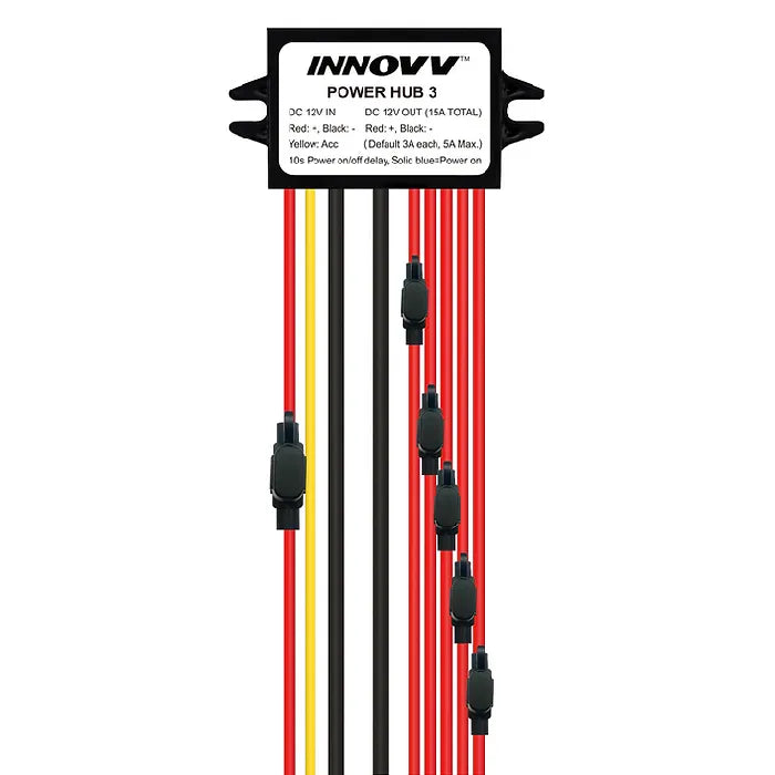 INNOVV INNPOWERHUB3 Power Hub 3 DC 12V Motorcycle Power Distribution Hub