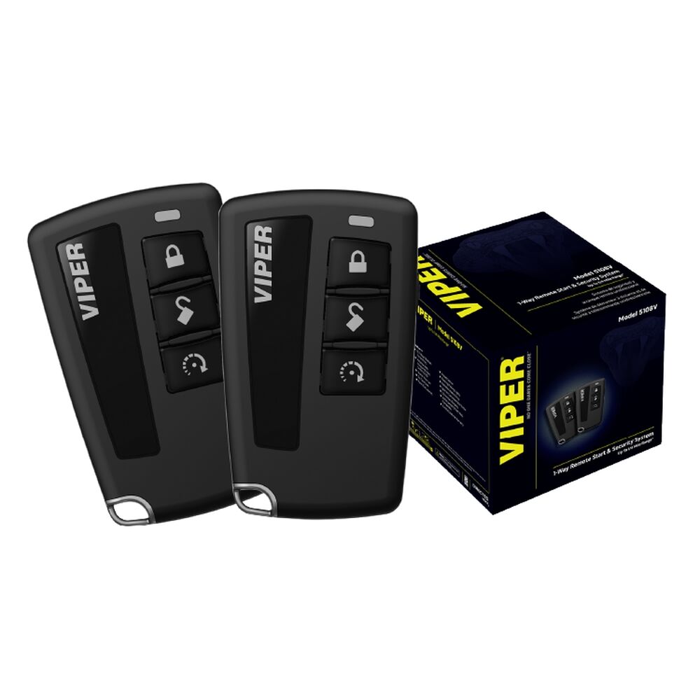 VIPER 5108V remote start and security system with dual 4-button transmitters for convenient engine starting and vehicle protection