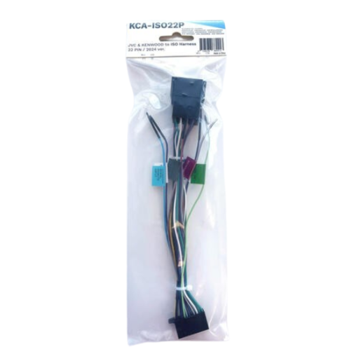 Kenwood KCA-ISO22P 22 Pin to ISO Harness for Select Kenwood and JVC
