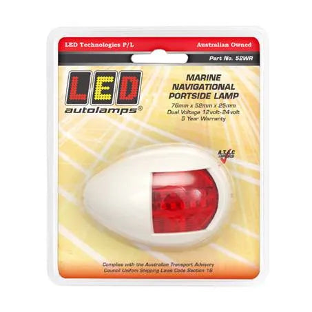 LED Autolamps 52WR Navigation Light LED 12 or 24V