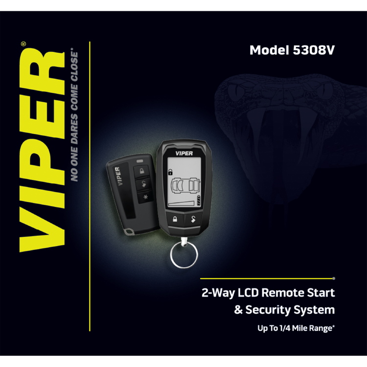 VIPER 5308V | Enhanced LCD 2-Way Remote Start Security System