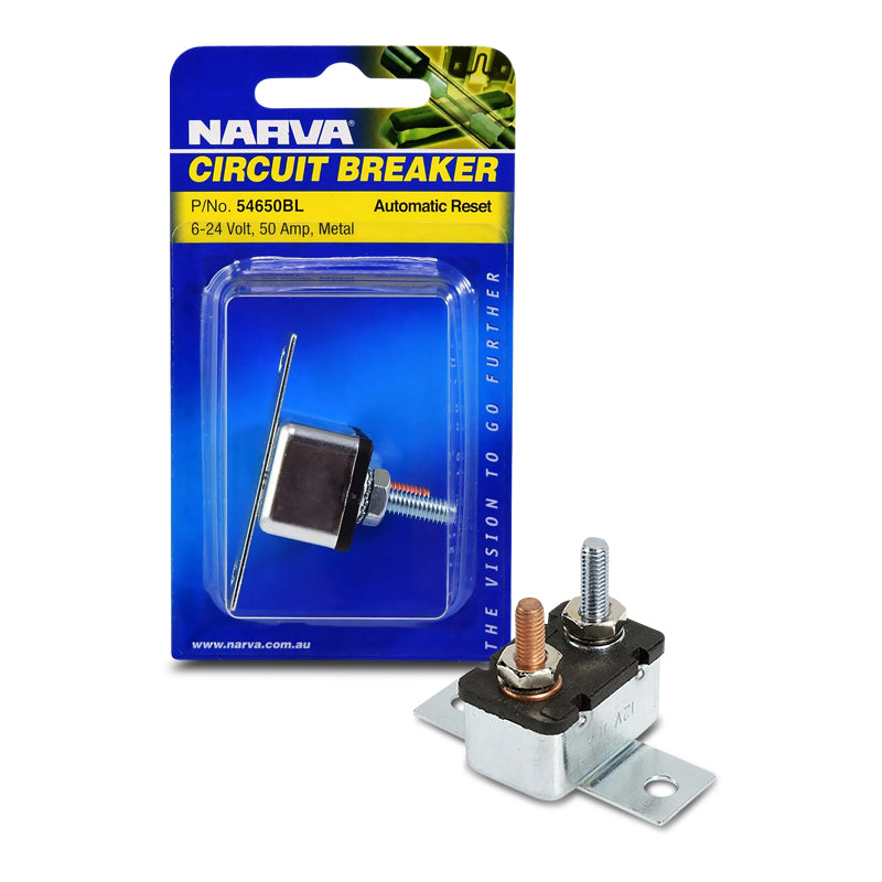 Narva 54650BL Circuit Breaker Auto Reset 50A 1 Pce