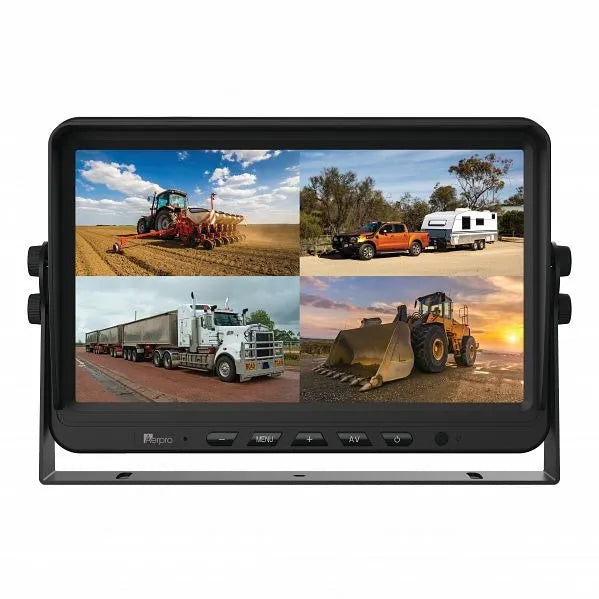 Aerpro AVM10Q 10" Heavy-Duty AHD Quad View Monitor With DVR