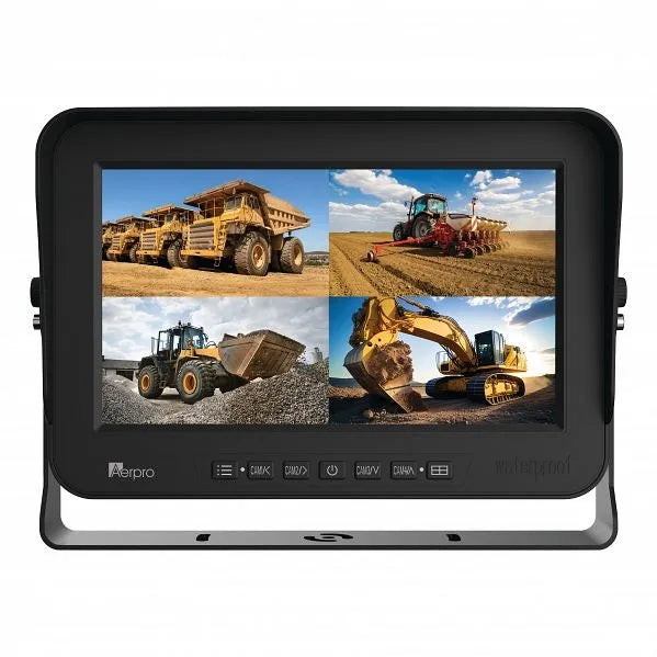 Aerpro AVM10E 10" Weatherproof Heavy-Duty AHD Quad View Monitor