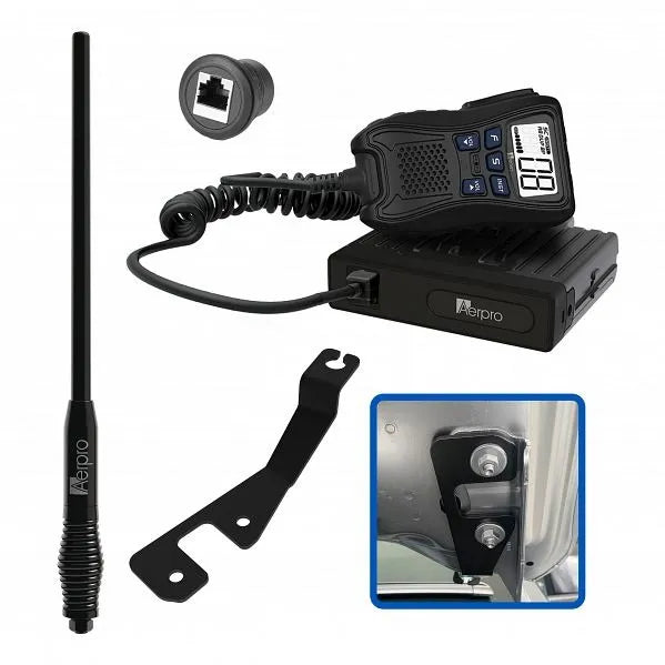 Aerpro APFOCBH2 Hideaway 5W UHF CB Kit Ford Ranger RA 2022-On