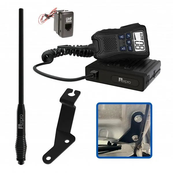 Aerpro APTYCBH3 Hideaway 5W UHF CB Kit Toyota Hilux 2005-2015