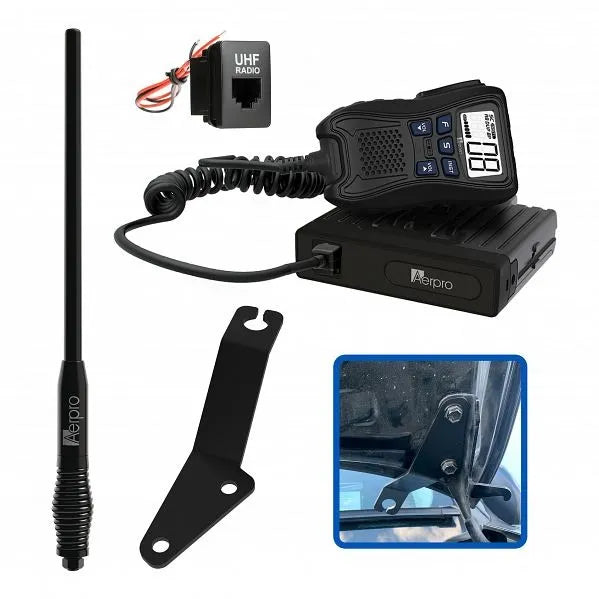 Aerpro APTYCBH4 Hideaway 5W UHF CB Kit Toyota Prado 150 Series