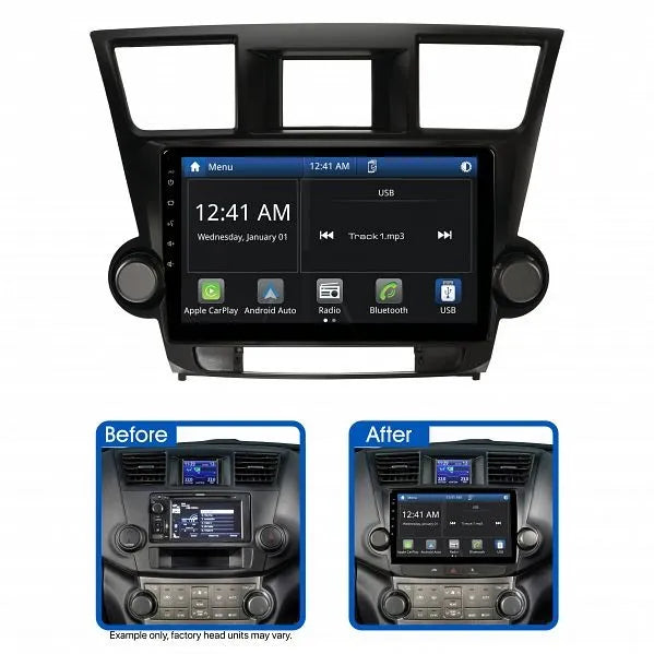 Aerpro AMATO6 10" Multimedia Receiver Suit Toyota Kluger 2007 - 2013 (Non-Amplified)