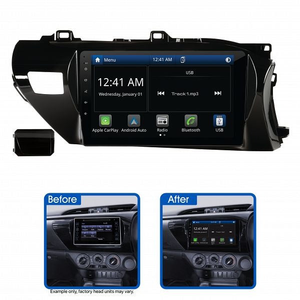 Aerpro AMATO2 10" Multimedia Receiver Suit Toyota Hilux 2015 - 2020