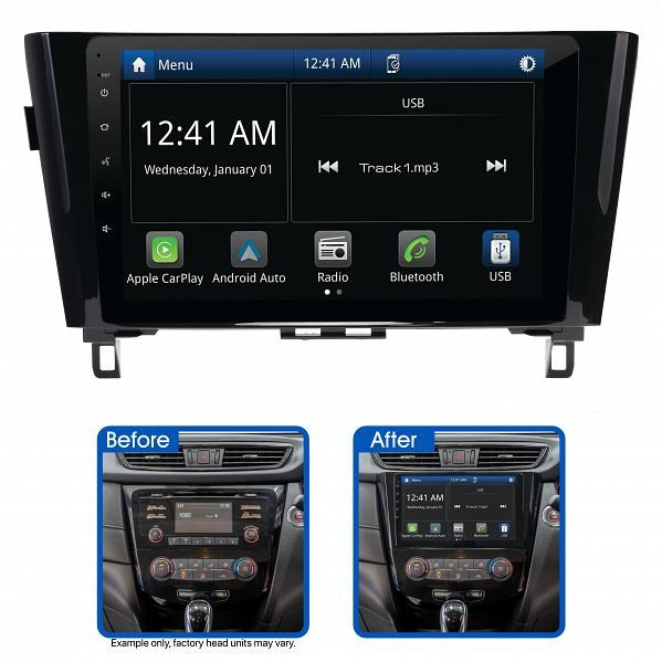 Aerpro AMANI17 10" Multimedia Receiver Suit Nissan Qashqai 2021 - ON & X-Trail 2021 - ON (Factory NAV & 360 Camera Models Non-Amplified)