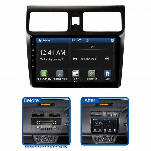 Aerpro AMASZ1 10" Multimedia Receiver Suit Suzuki Swift 2005 - 2010