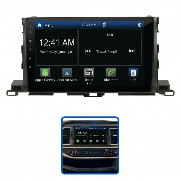 Aerpro AMATO38 10" Multimedia Receiver Suit Toyota Kluger 2014 - 2019 (360 Camera Models)