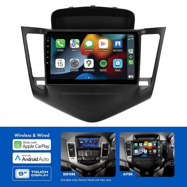 Aerpro AMGM1 9" Multimedia Receiver Suit Holden Cruze 2009 - 2016 (Without MyLink)
