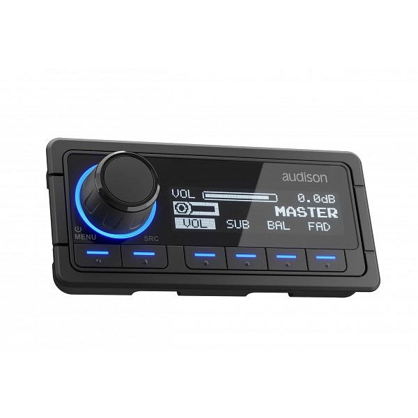 Audison DRCMPCAN BIT LINE Digital Remote Control Media Play AC AD Link Compatible Black RGB Illumination (DRC MP CAN)