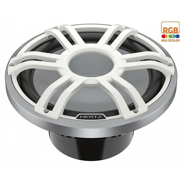 Hertz HMS12SSW Marine 12" 1000W 2-OHM SVC RGB White Subwoofer (HMS 12 S2-LD-SW)
