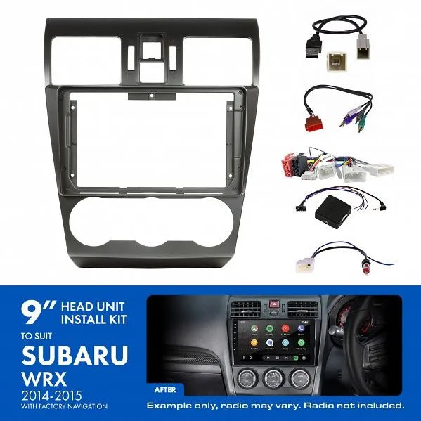 Aerpro AKSU13 | 9" Install Kit Suit Subaru WRX 2014 - 2015 (Compatible With Pioneer DMH-AP6650BT & Kenwood DMX80AXS)