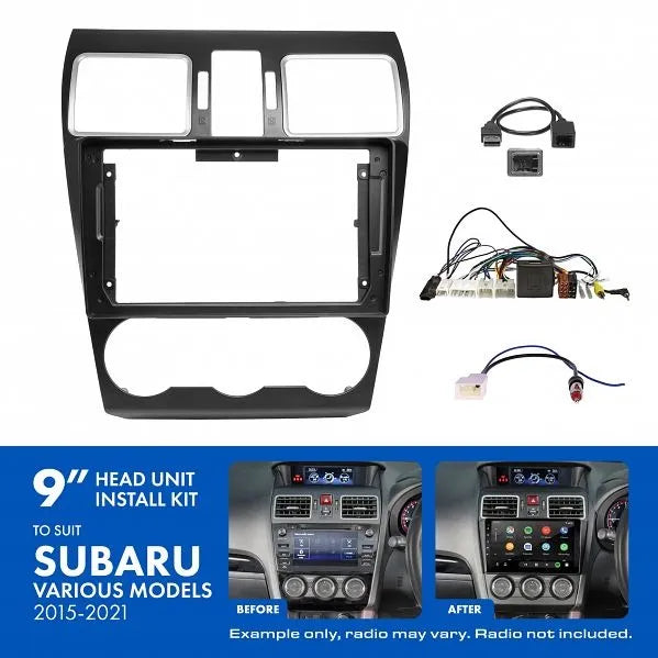 Aerpro AKSU4 | 9" Install Kit Suit Subaru 2015 - 2021 (Compatible With Pioneer DMH-AP6650BT & Kenwood DMX80AXS)