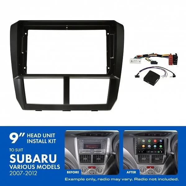 Aerpro AKSU5 | 9" Install Kit Suit Subaru 2007 - 2011 (Compatible With Pioneer DMH-AP6650BT & Kenwood DMX80AXS)