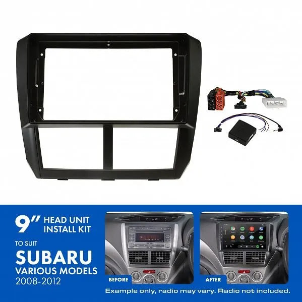 Aerpro AKSU6 | 9" Install Kit Suit Subaru 2011 - 2014 (Compatible With Pioneer DMH-AP6650BT & Kenwood DMX80AXS)