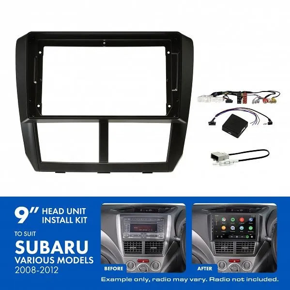 Aerpro AKSU7 | 9" Install Kit Suit Subaru 2007 - 2014 (Compatible With Pioneer DMH-AP6650BT & Kenwood DMX80AXS)