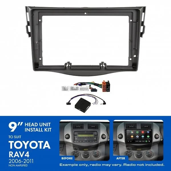 Aerpro AKT016 | 9" Install Kit Suit Toyota RAV4 2006 - 2011 (Compatible With Pioneer DMH-AP6650BT & Kenwood DMX80AXS)