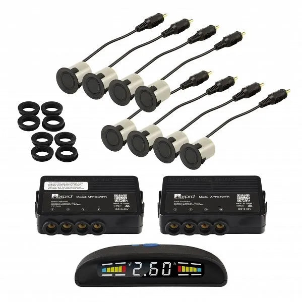 Aerpro APPS4WFR | Wireless Front & Rear Parking Sensor Kit With LCD Display