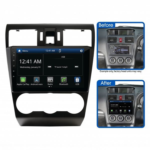 Aerpro AMASU1 9" Multimedia Receiver Suit Subaru Various Models (Without Factory 6.1" Touchscreen)