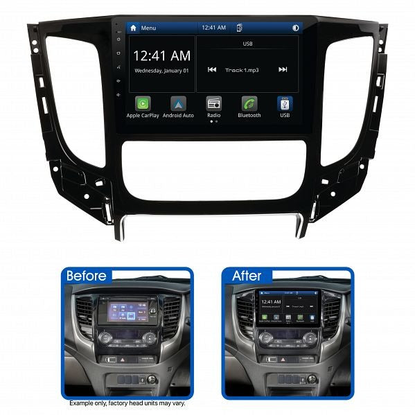 Aerpro AMAMB8 9" Multimedia Receiver Suit Mitsubishi Triton 2016 - 2018 (Auto Climate/Non-Amplified)