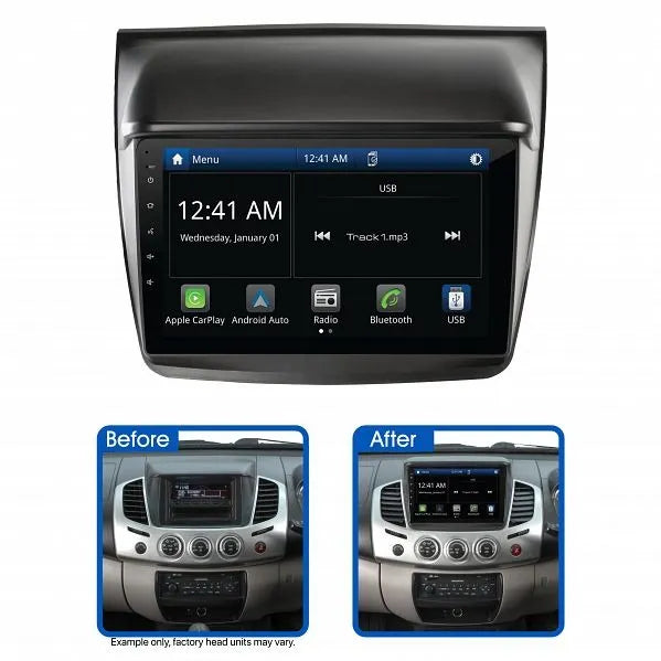 Aerpro AMAMB26 9" Multimedia Receiver Suit Mitsubishi Triton/Challenger