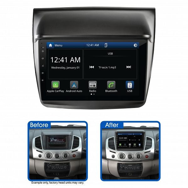 Aerpro AMAMB2 9" Multimedia Receiver Suit Mitsubishi Triton/Challenger