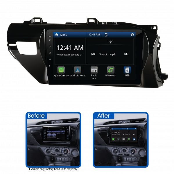 Aerpro AMATO3 10" Multimedia Receiver Suit Toyota Hilux 2020 - ON